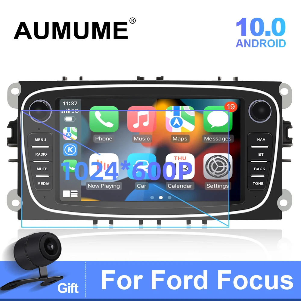 

Android 10 Car Radio For FORD/Focus/S-MAX/Mondeo/C-MAX/Galaxy Autoradio Audio Multimedia Player GPS Video Canbus Convers+No 2din