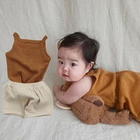 autumn baby camisole shorts suit summer baby home clothes