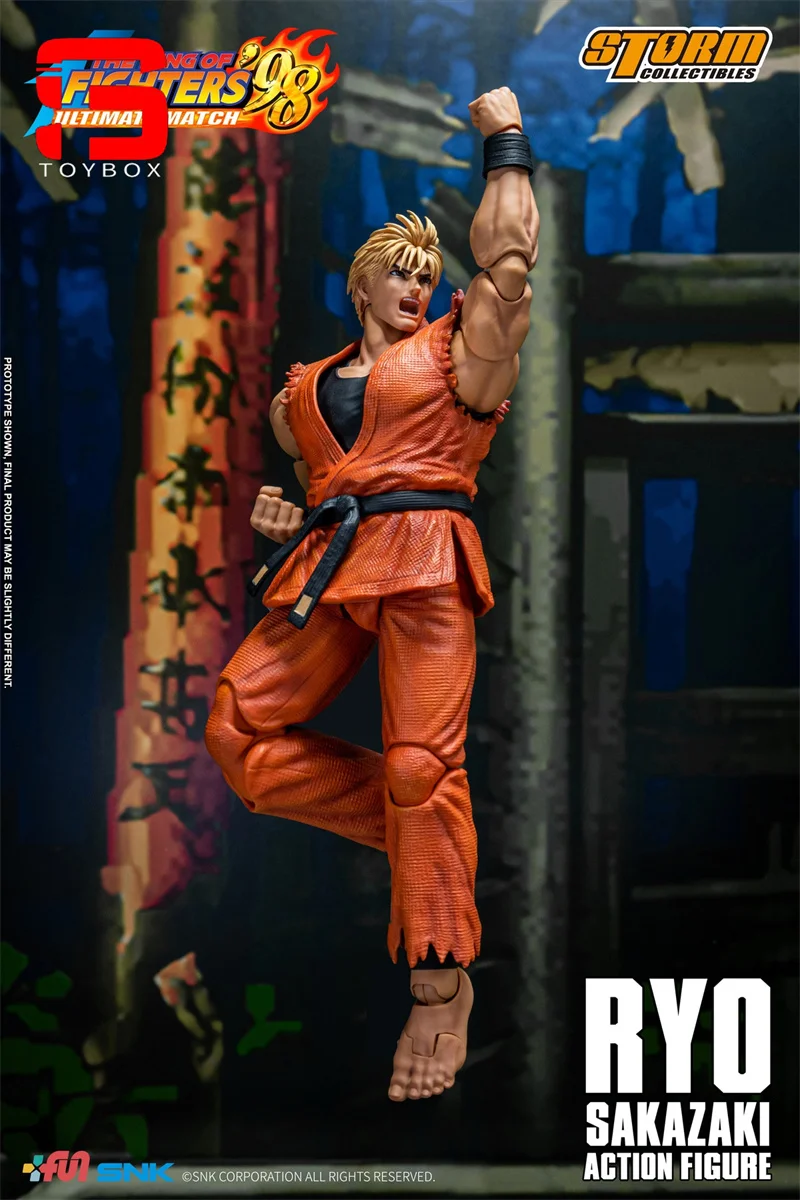 Экшн-фигурка 2024 Q3 игрушки от Storm SKKF09 1/12 Ryo Sakazaki с 3 сменными головками 6 дюймов