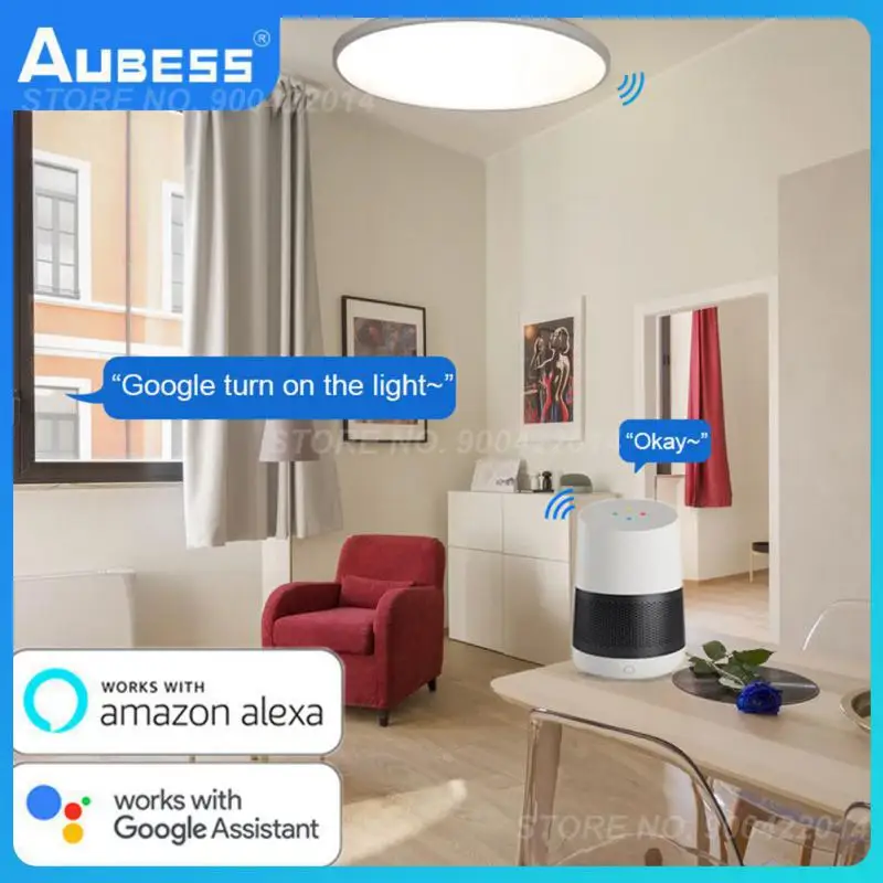 

Rgbcw Led Lights Work With Alexa Google Home App Remote Control Lighting Tuya Wifi App Bedroom Decor Smart Ceiling Lamp Modern