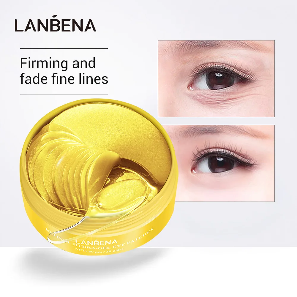 

LANBENA 50 PCS Retinol Eye Mask Hyaluronic Acid Eye Patches Remove Dark Circles Bags Eye Lines Repair Nourish Firming Skin Care