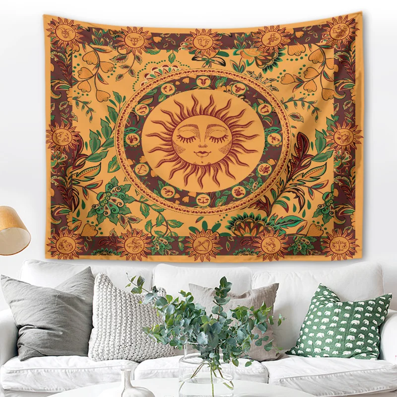 Colorful Elephant Tapestry Modern Simple Home Wall Decorative Cloth Background Wall Hanging Cloth Room Art Tapestry