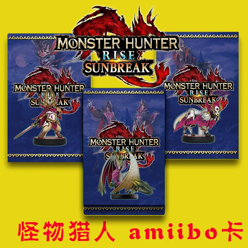 

For NS Amiino linkage cards Monster Hunter Series Game Cards Rise Sunbreak Amiibo Linked Cards Monster Hunter Story2