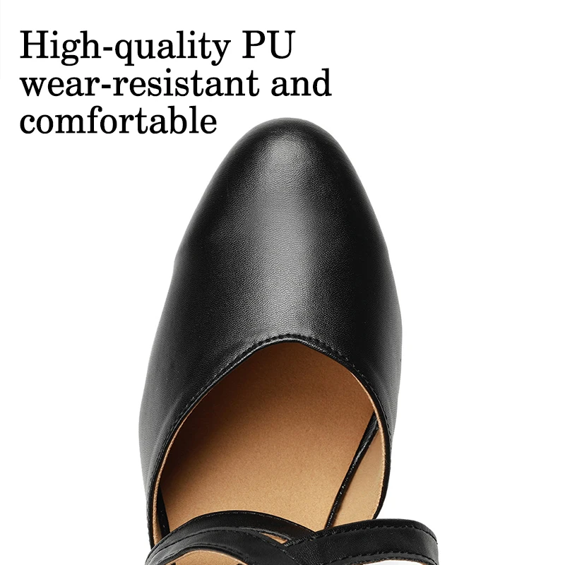 DKZSYIM Women Dance Shoes Ladies Girls Ballroom Latin Shoes Modern Jazz Comfortable Close Toe Dance Sneakers Middle Heel 4cm-7cm