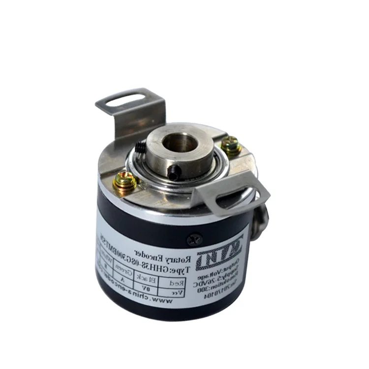 Фото DC5-26V 500ppr двухтактный поворотный энкодер с полым валом 8 мм GHH38-8G500BMP526 для измерений №1