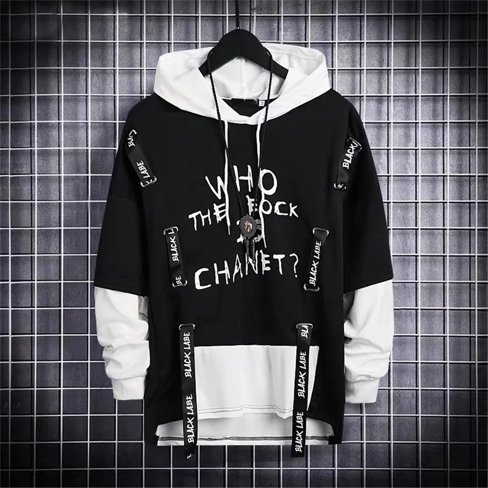 

Autumn Men's Hoodie Sweatshirt Trend Harajuku Men's Clothing Hip-Hop Japanese Casual Hoodies Tops Techwear Hip Hop Hoodies Men