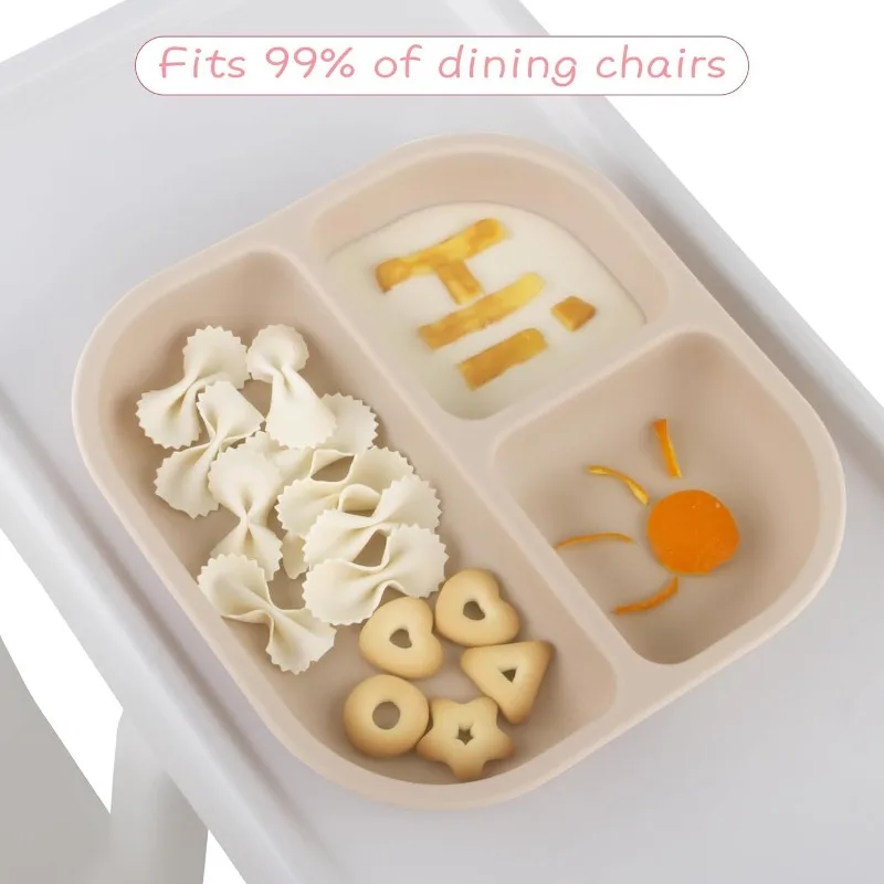 Мощные присоски для малышей силиконовая разделенная детская тарелка без BPA