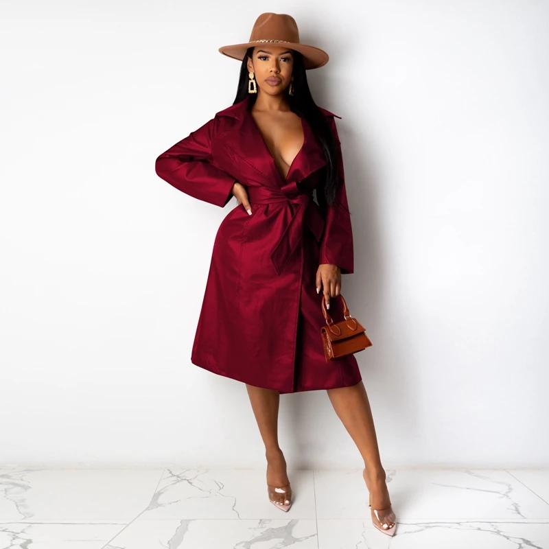 2021 New Women PU Faux Leather Jacket Black Leather Streetwear Winter Autumn Long Trench Coat Luxury Korean Style Women Jackets