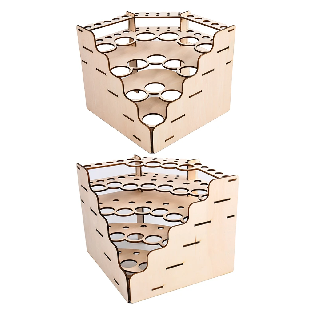 

Model Paint Storage Rack Pigment Holder Convenient Indoor Organizers Store Shelf Holding Racks with Multiple Slots Type 2