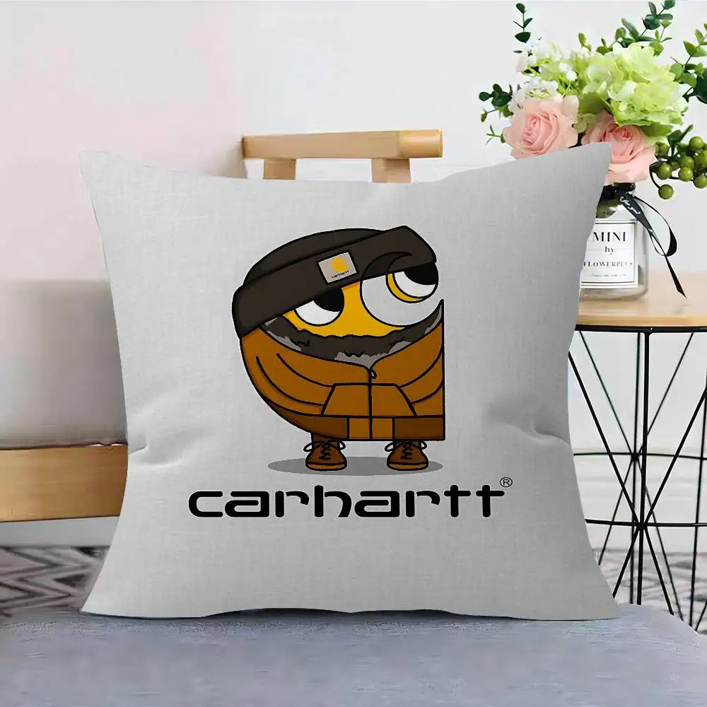 Наволочка C-Carharttes с логотипом и кленовым дизайном, декоративная наволочка для подушки, украшение к празднику «Счастливый осенний урожай» (art.: 3920dc483cf97) - 3920dc483cf97