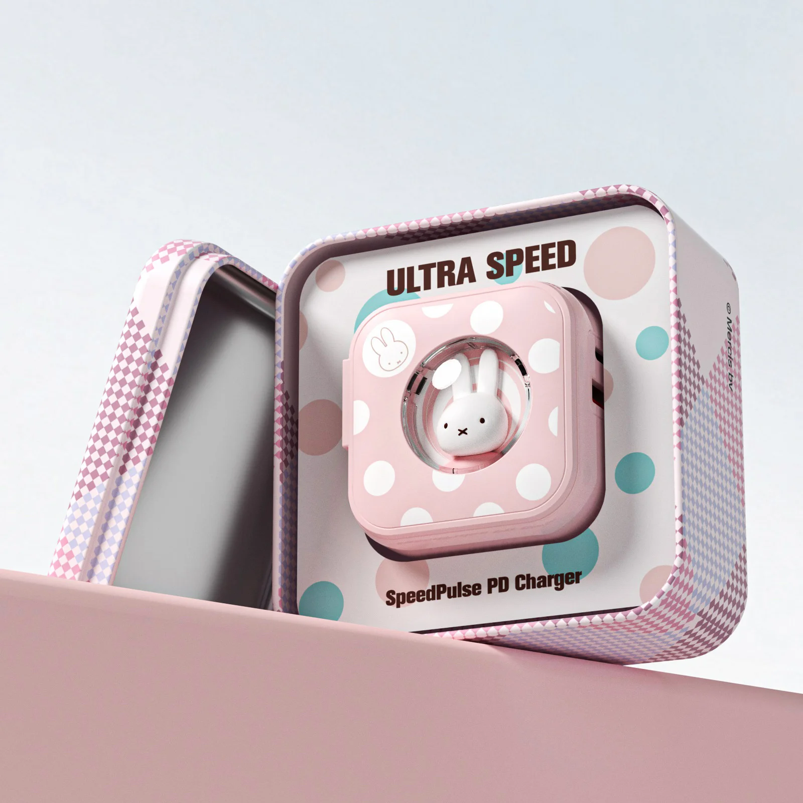 MIPOW &amp Miffy складное зарядное устройство адаптера питания