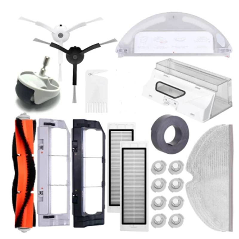 

For Xiaomi Roborock S5 S50 S51 S55 S6 S60 S6 Pure Vacuum Cleaner Spare Parts HEPA Filter Mop Cloth Side Brush Main Brush