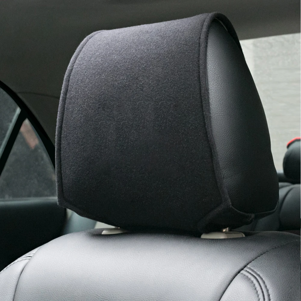 

1pc Car Seat Back Headrest Pillow rest Auto Dustproof Cover Cotton Support Pad Head Neck Rest Pillow Covers Car Accessories