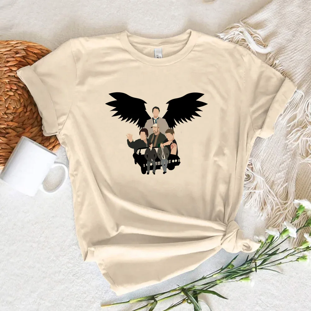 Сверхъестественная женская футболка комикс манга дизайнерская одежда Манга