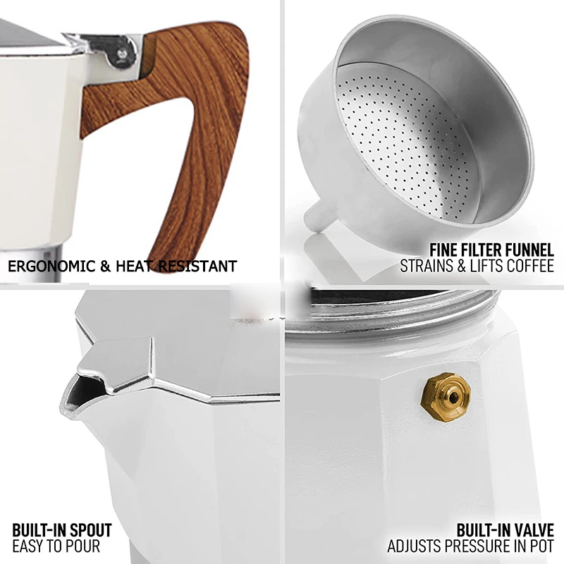 Цена Кофейные горшки, котелки, итальянская кофемашина, эспрессо, алюминиевая гейзерная кофеварка, чайник, плита для латте, Классические фильтры ... Скидка Кофейные горшки, котелки, итальянская кофемашина, эспрессо, алюминиевая гейзерная кофеварка, чайник, плита для латте, Классические фильтры ...