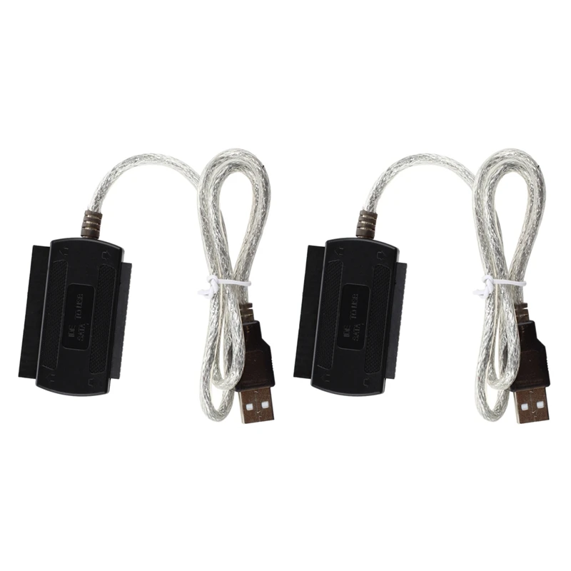 

2X Новый адаптер USB 2,0 для IDE SATA S-ATA/2,5/3,5 (кабель адаптера)