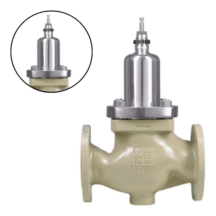 Samson 3214 Geïntegreerd Precisie Handmatige Hoekregelsysteem Пневматиз Din Globe Ventiel Kogelstructuur Oem Drukregeling