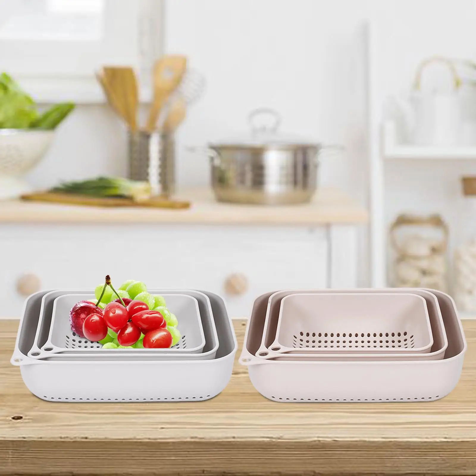 3 шт. Многофункциональная Корзина Для Мытья фруктов и овощей