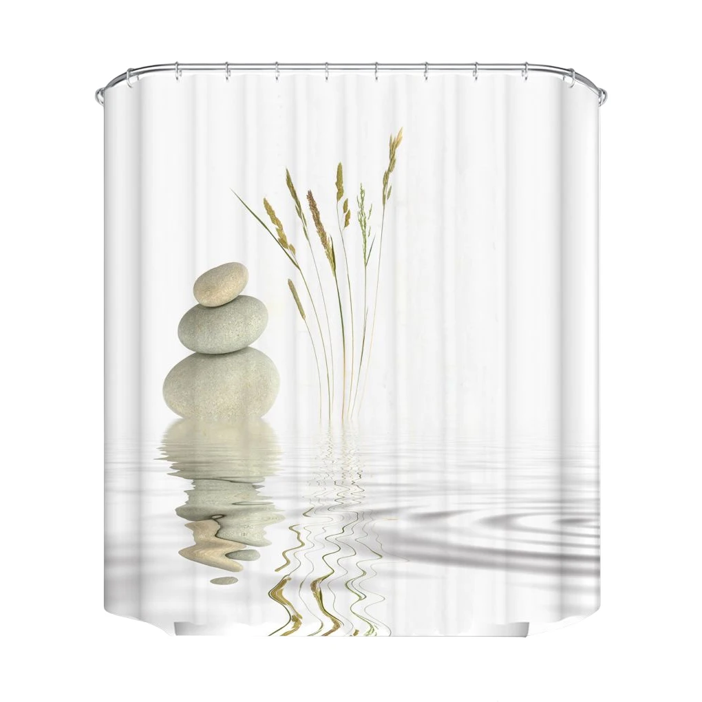 

Bathroom Shower Curtain Hanging Protection Bath Drape Hotel Polyester
