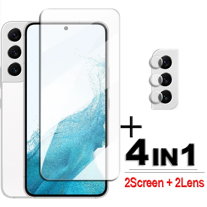 

2.5D Screen Protector For Samsung Galaxy S22 Glass Samsung S22 5G Tempered Glass 9H Clear Lens Film For Samsung S22 S21 S20 FE