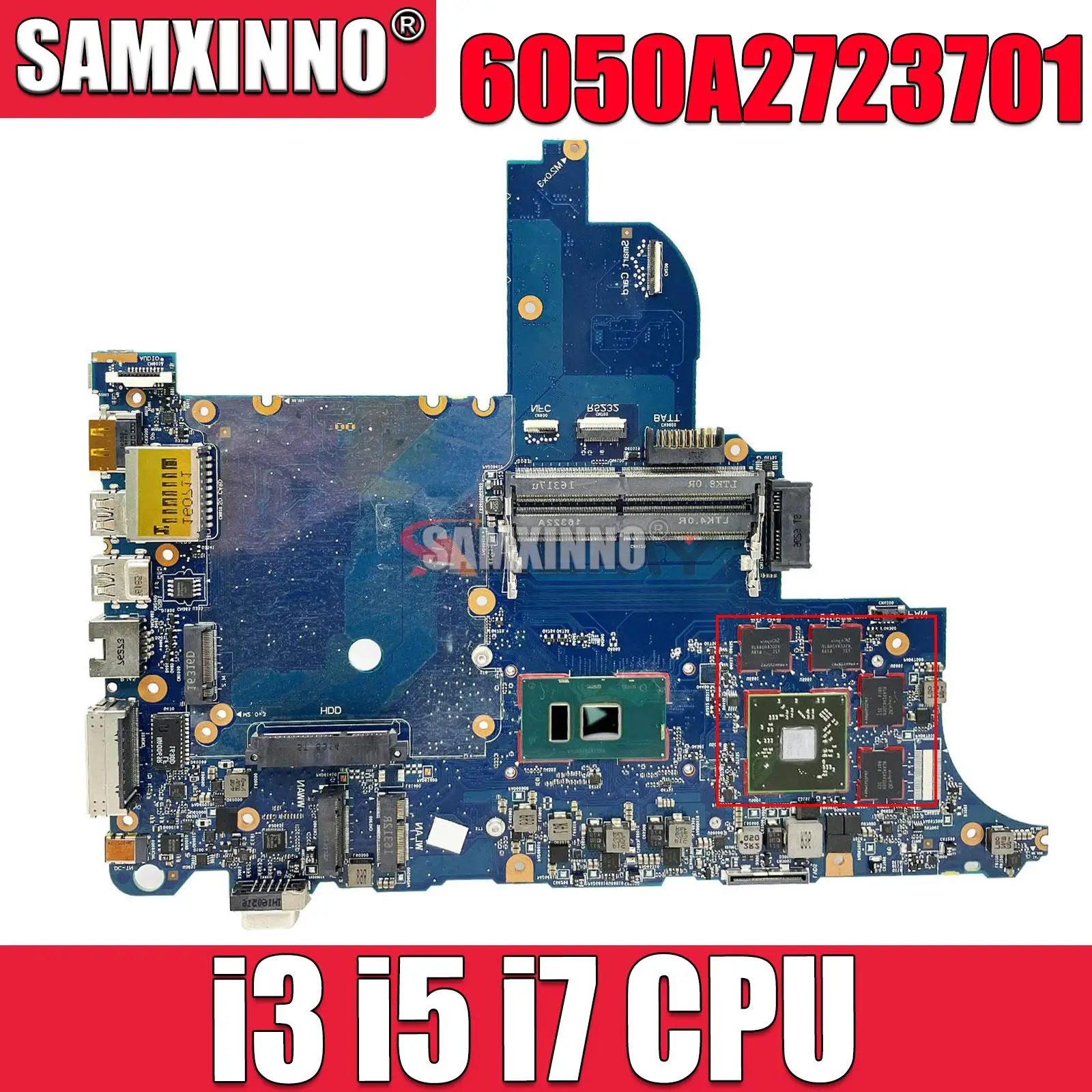 

6050A2723701 Mainboard For HP ProBook 640 G2 650 G2 Laptop Motherboard i3 i5 i7 CPU 852724-501 840715-601 840718-501 Keyboard