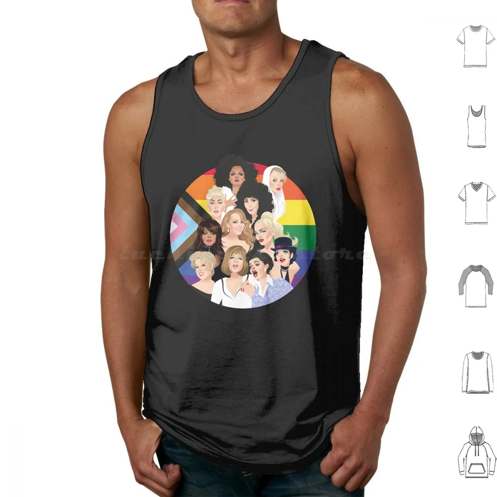 Майки Pride Divas Edition Жилет без рукавов Alejandro Mogollo Art Alemogolloart Alejandromogolloart Month