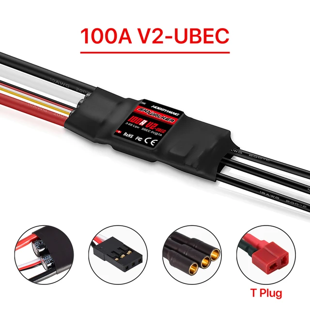 Hobbywing Skywalker 100A V2-UBEC T-plug