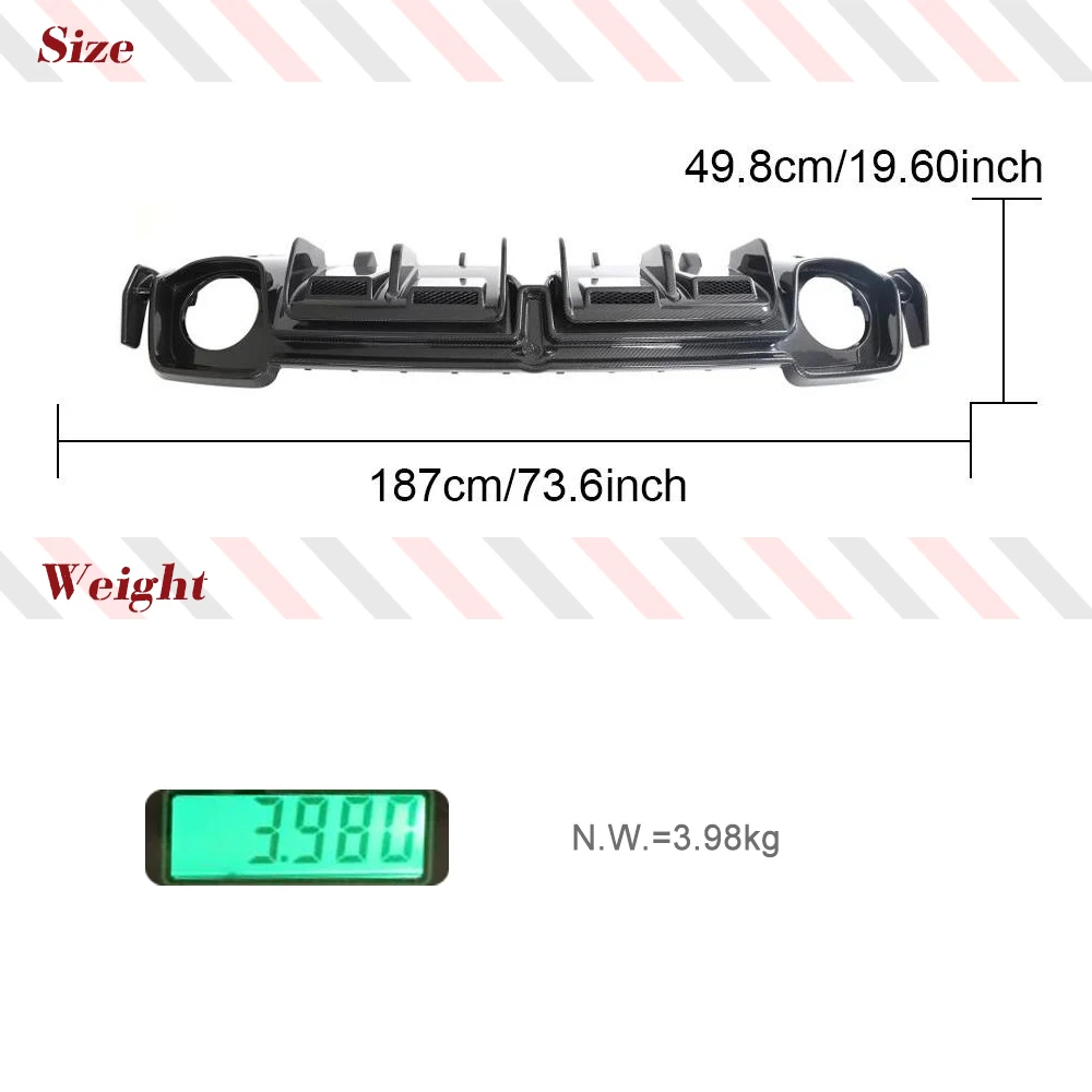 Prepreg сухой углеродный Автомобильный задний бампер диффузор спойлер губа для Audi R8