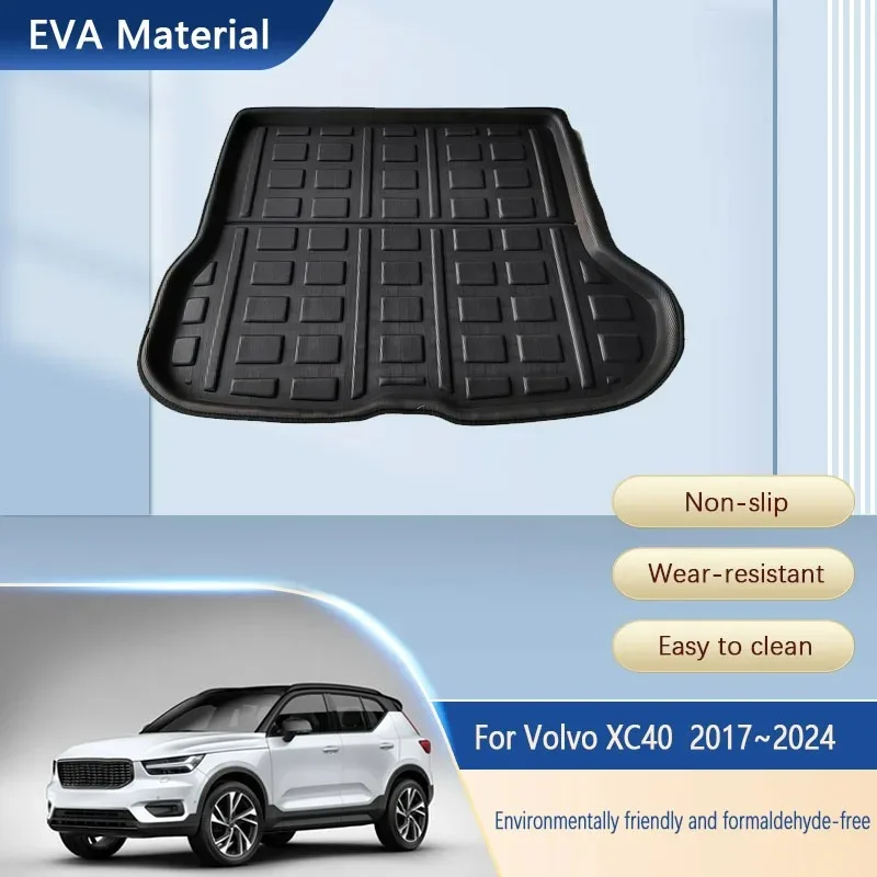 Коврик для хранения в багажнике автомобиля Volvo XC40 XC 40 2017 ~ 2024 Нескользящие коврики