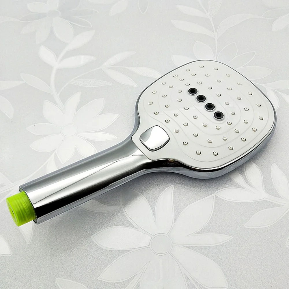 

Durable Adjustment Button Rustproof Shower Head Electroplate Surface Water Saving Rubber Nozzle Practical Pressurized Big Spray