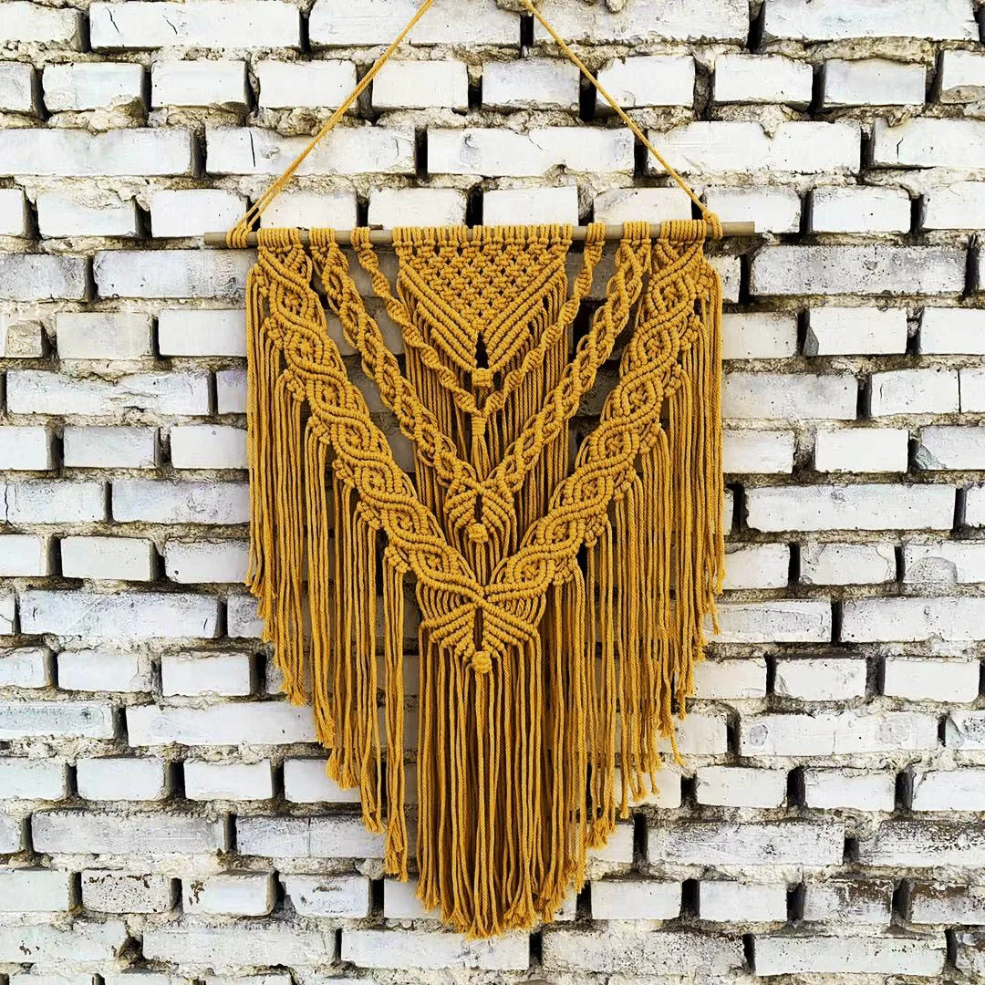 

New arrival mandmade macrame wall hanging decoration macrame taperstry