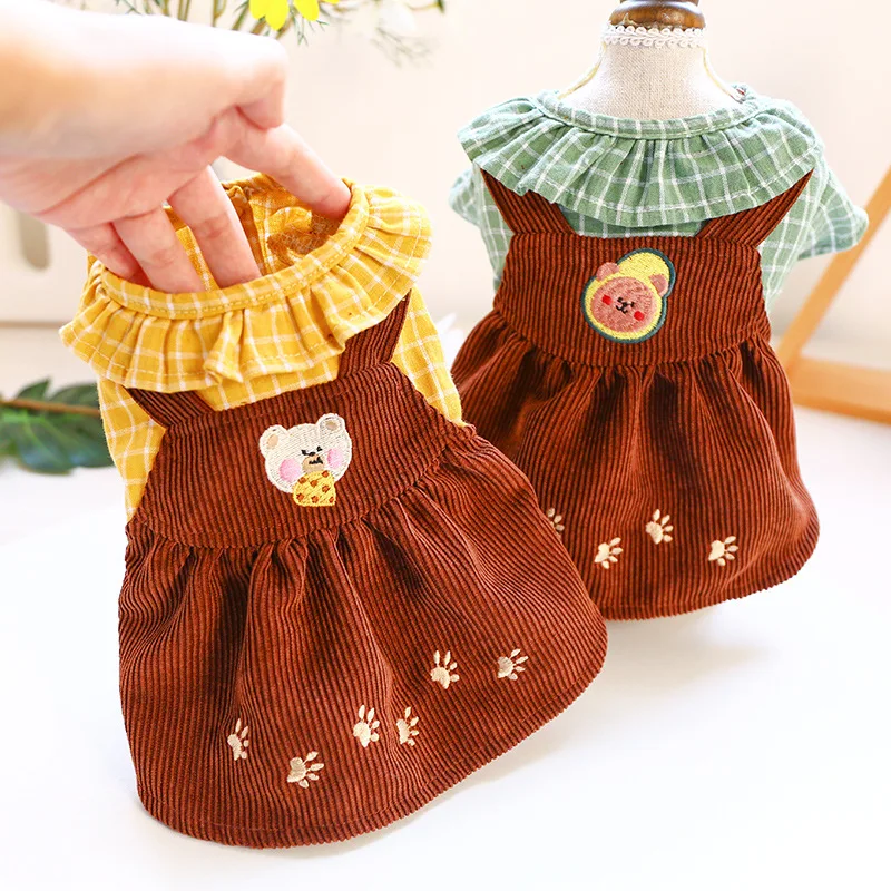 

Новинка весна-лето, яркая одежда, юбка, платья для маленьких собак, юбка-пудель