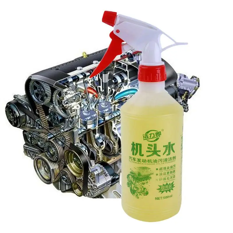 

500ML Auto Cleaning Stains Remove Oil Rust Dust Engine Agent Automobile Engine Cleaning Repair Spray Nano Protective Shine High