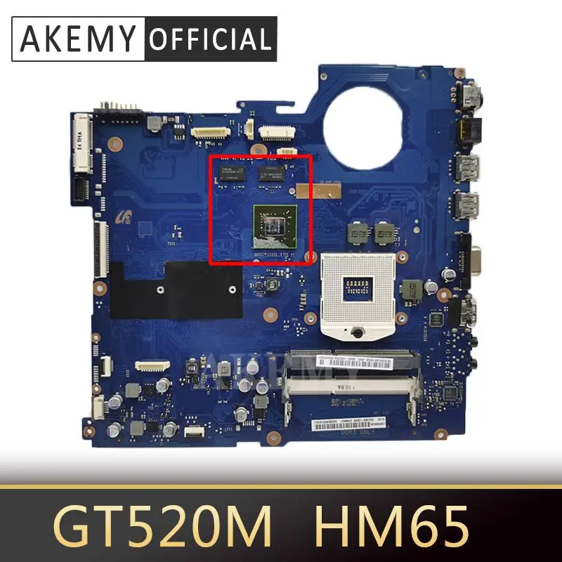 

Akemy BA41-01608A motherboard for Samsung RV520 RC520 RV720 notebook motherboard PGA989 HM65 GT520M 1G DDR3 100% test work
