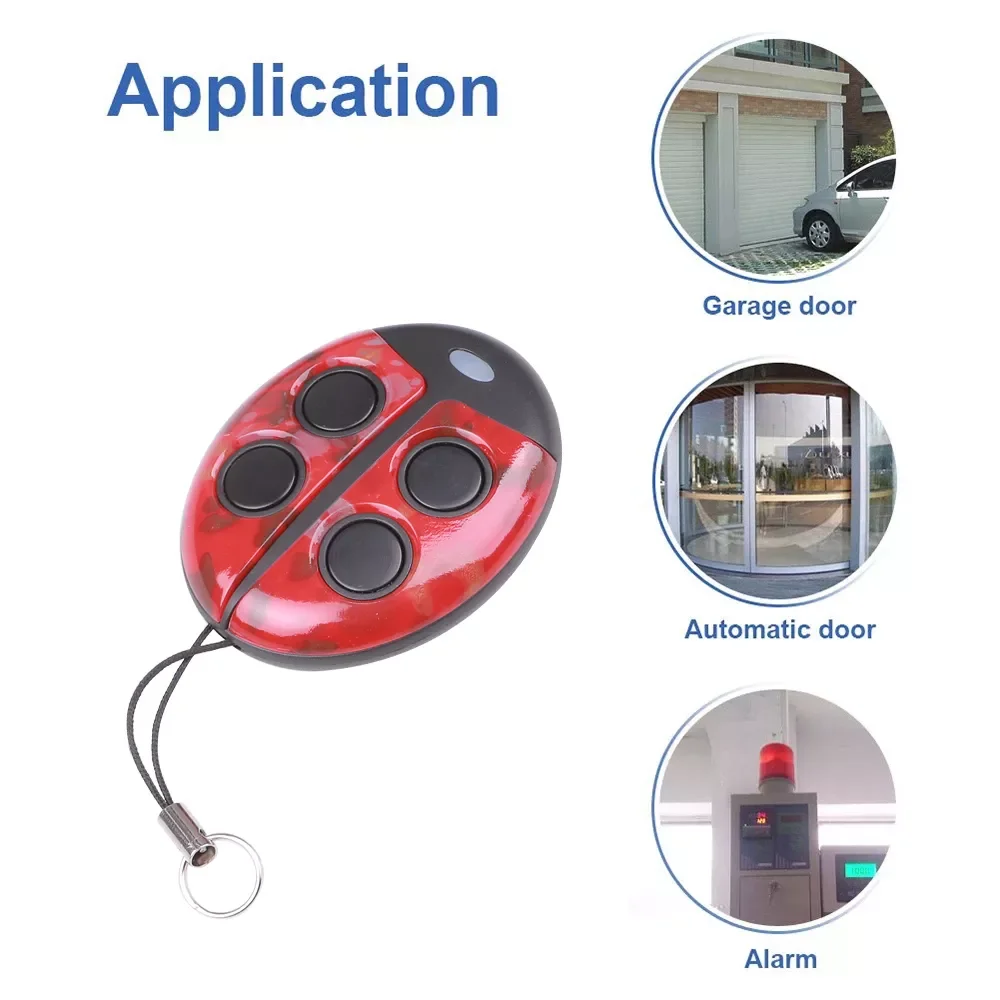 

Universal 433mhz Remote Control 4 Keys Garage Door Cloning Copy Key Duplicator Wireless Remote Control Duplicator Road Gate