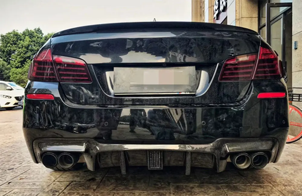 5-серийный автомобильный Стайлинг задний бампер из углеродного волокна диффузор