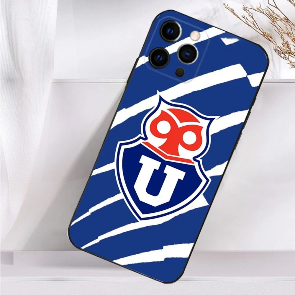 C-Chiles U-Universitys Logo Phone Case For iPhone 16 15 14 13 12 11 Plus Pro Max XS X XR SE Mini 8 7 Soft Silicone Black Cover