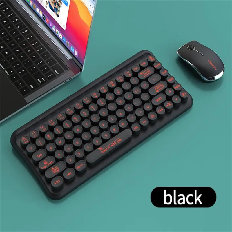 

LangTu LT700 Игровая USB беспроводная клавиатура и мышь, набор мини светодиодных офисных ноутбуков для компьютеров, ПК, ноутбуков, IPad