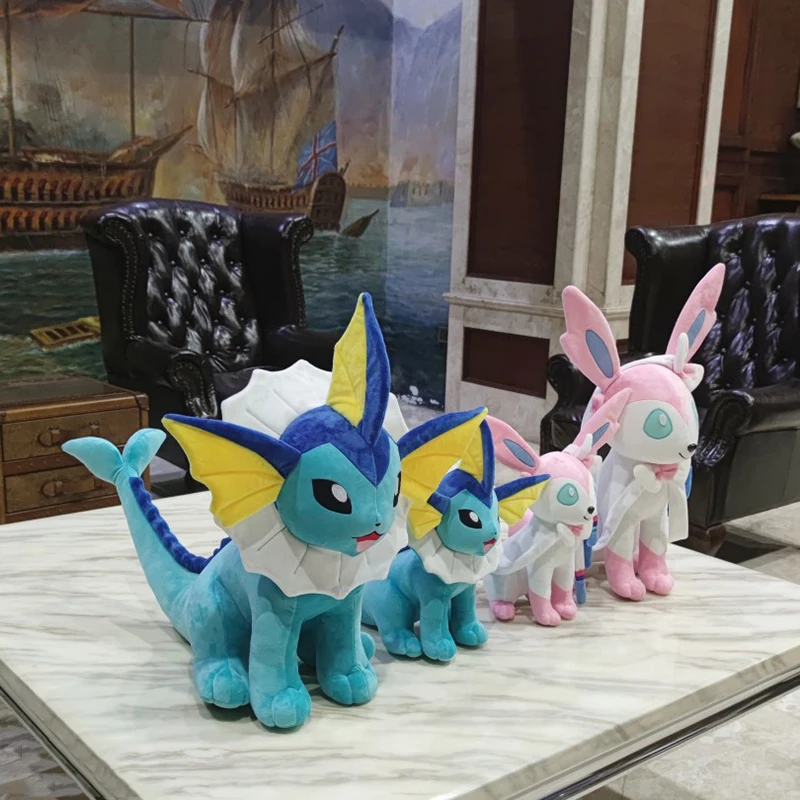 30/50cm Pokemon Sylveon Large Plush Toys Nime Doll Cute Ornament Stuffed Plushie Pillow Pokémon Vaporeon Gift for Children