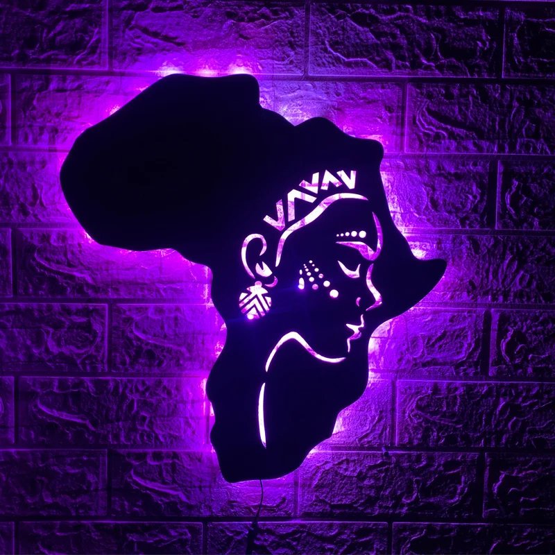 Настенный светильник ZK50 USBcreative в виде Индийской Девушки светящийся декоративный