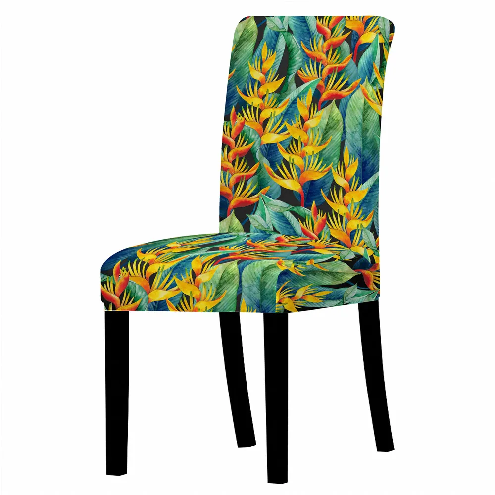 

Colorful Floral Print Removable Chair Cover High Back Anti-dirty Chair Protector Home Gaming Chair Office Chair Bean Bag Chair