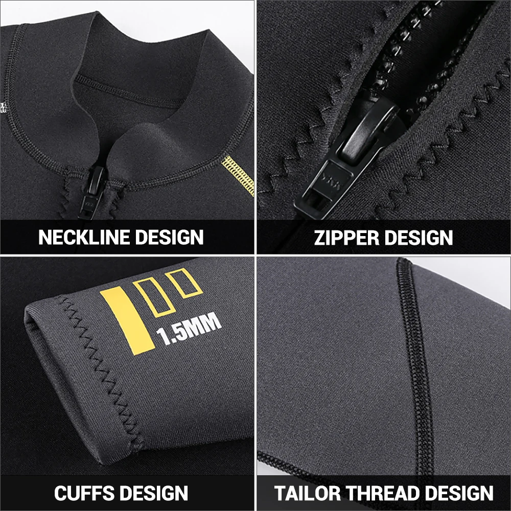 1 5 мм гидрокостюм мужской неопреновый подводный кайтсерфинг серфинг подводная