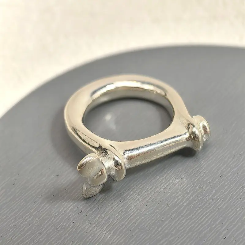 Модное металлическое кольцо unode 50 из серебра 925 пробы модная ниша популярно в