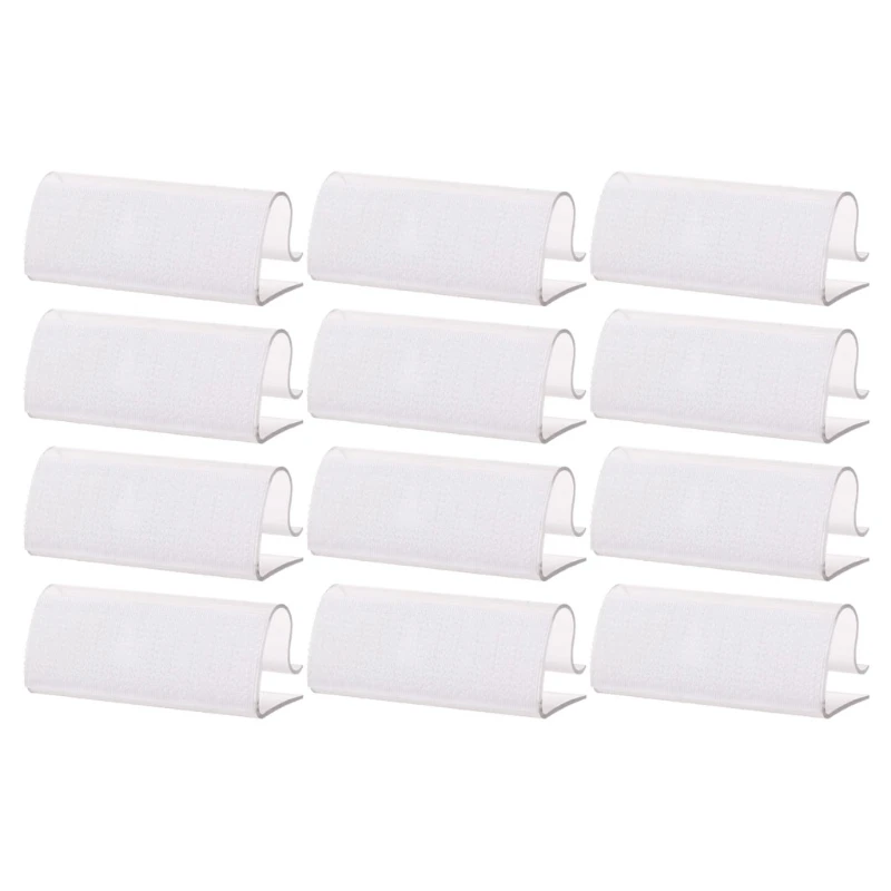 

12Pcs Camping Party Plastic Table Cloth Cover Skirt Clips Holder Clamps