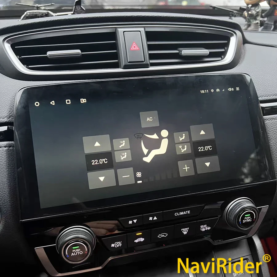 

10,1-дюймовая двойная система Android, автомобильное радио для Honda Cr-v 10,33 CRV 2019, мультимедийный видеоплеер, навигация, стерео, GPS, Carplay Auto