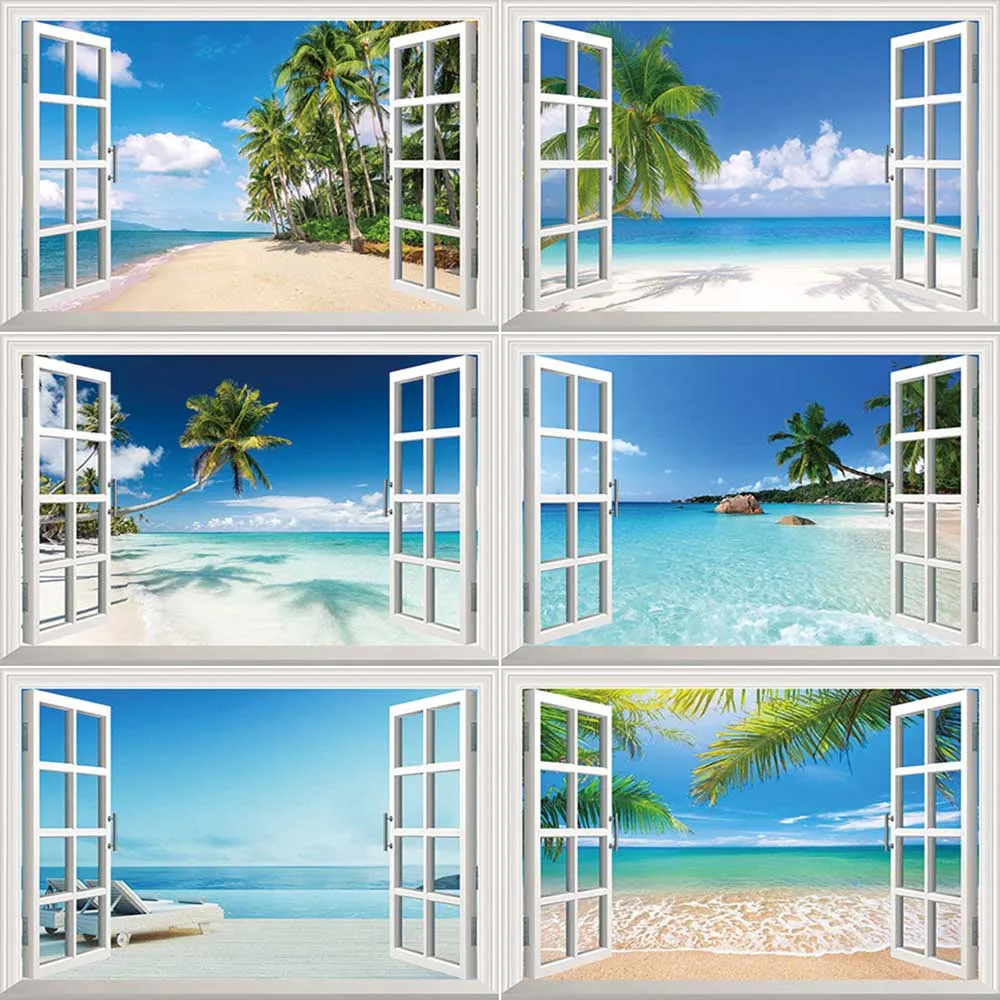 Фон для фотосъемки с морским пейзажем