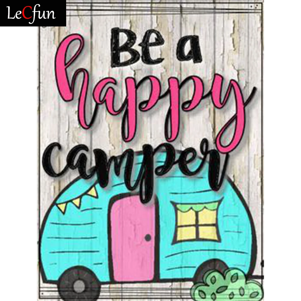 

Набор для алмазной живописи LeCfun Happy RV Car, для взрослых и детей, полное сверление, квадратный/круглый драгоценный камень, Rhineston, искусство, пода...