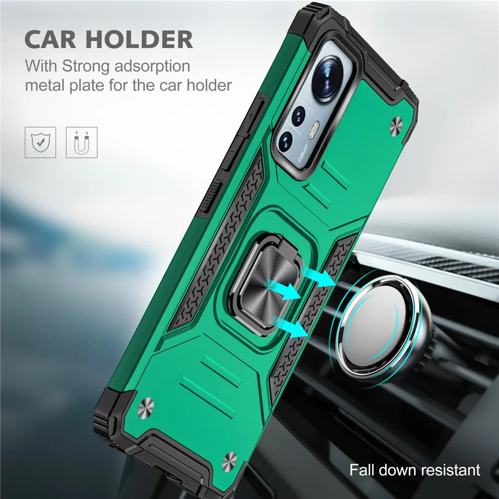 

Case For Xiaomi12 Lite Shockproof Armor Ring Stand Holder Cover For Xiaomi 12 Lite Pro 12S Pro 12X Xiaomi12X Xiaomi12Pro 5G