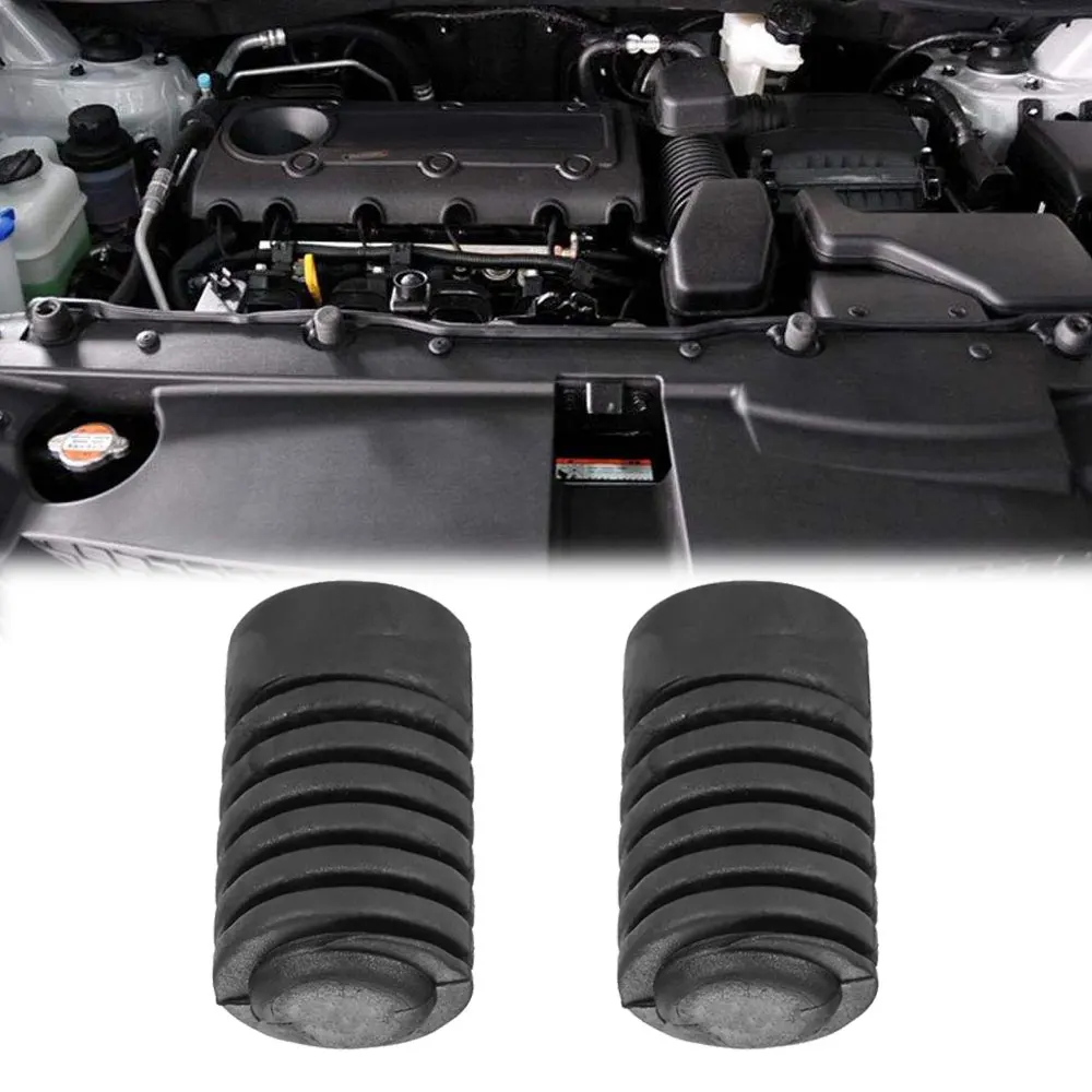 Черная резиновая буферная подушка для двигателя 2 шт. клейкая подходит Hyundai Ix35 Verna