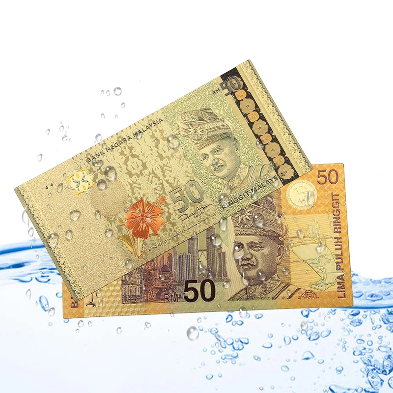 

Malaysia 50 Ringgits Independence 50th Anniversary 16th Games Session Color Printing Commemorative Banknote Commemorative Coin